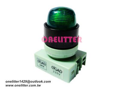  指示燈(凸) AC220V LED綠色 APW299-A2-G